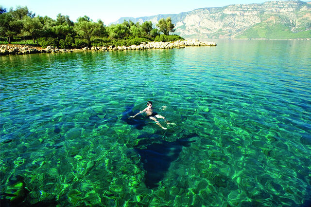 Akyaka'dan tekne turu .. Sedir Adası ve Kleopatra Plajı